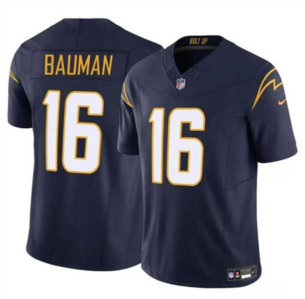 Men & Women & Youth Los Angeles Chargers #16 Casey Bauman Navy 2024 F.U.S.E. Vapor Limited Stitched Jersey->los angeles chargers->NFL Jersey
